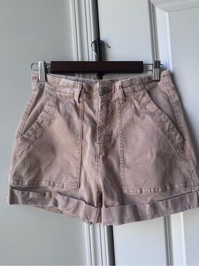 Listicle Khaki Utility Shorts